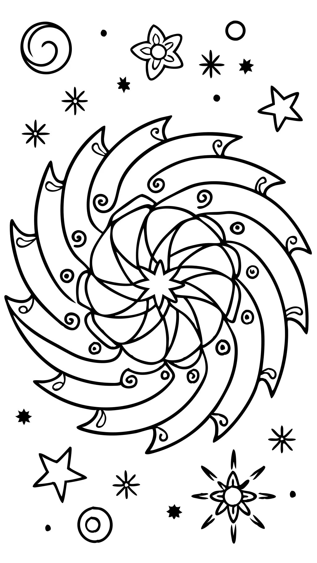 spin coloring page